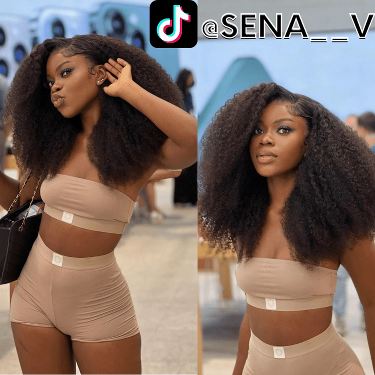 13x4/13x6 HD Transparent Lace Front Wig kinky Curly Hair Pre Plucked Hairline Real Human Hair Wig-Geeta Hair