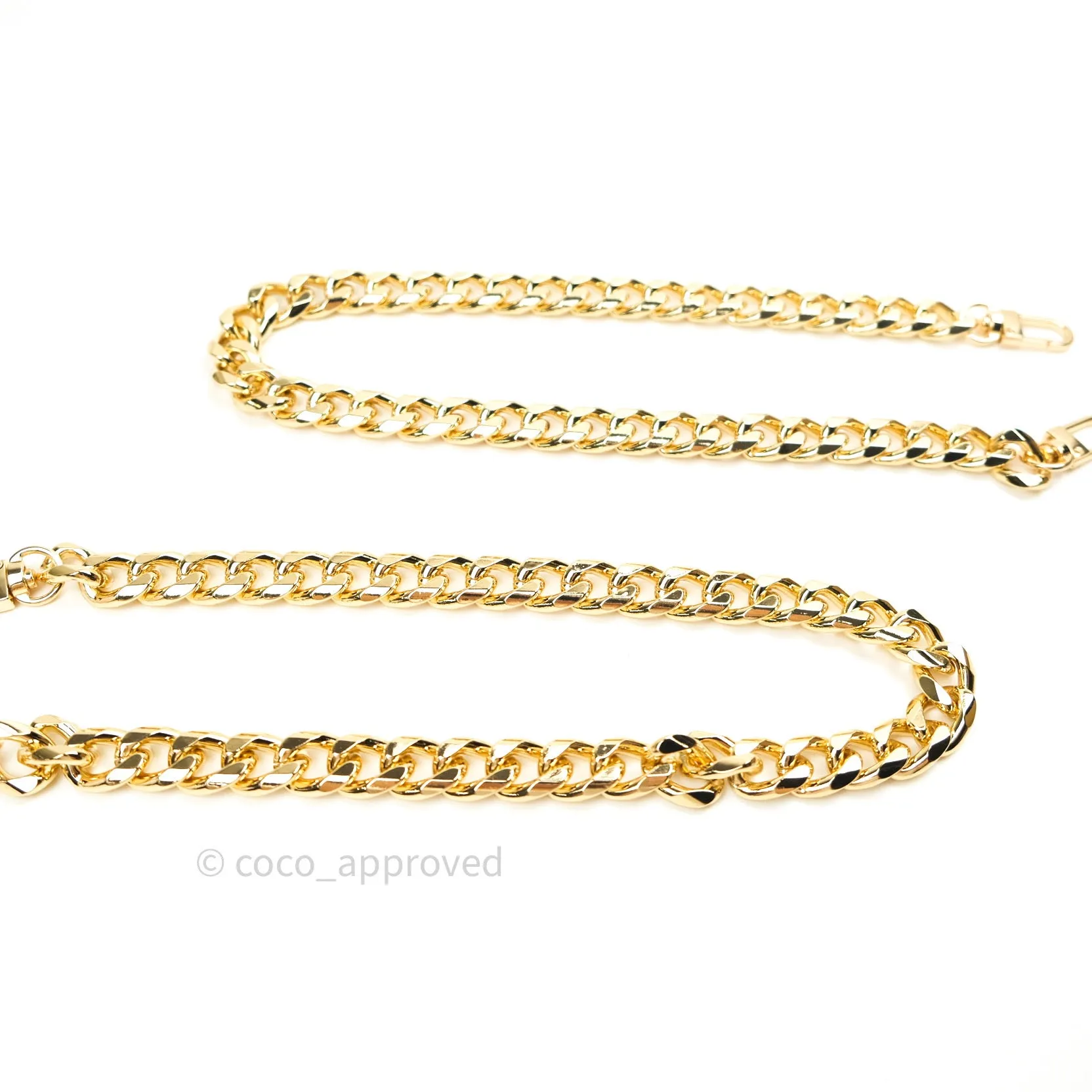 1.5cm Trimmed Aluminium Chain (Gold)