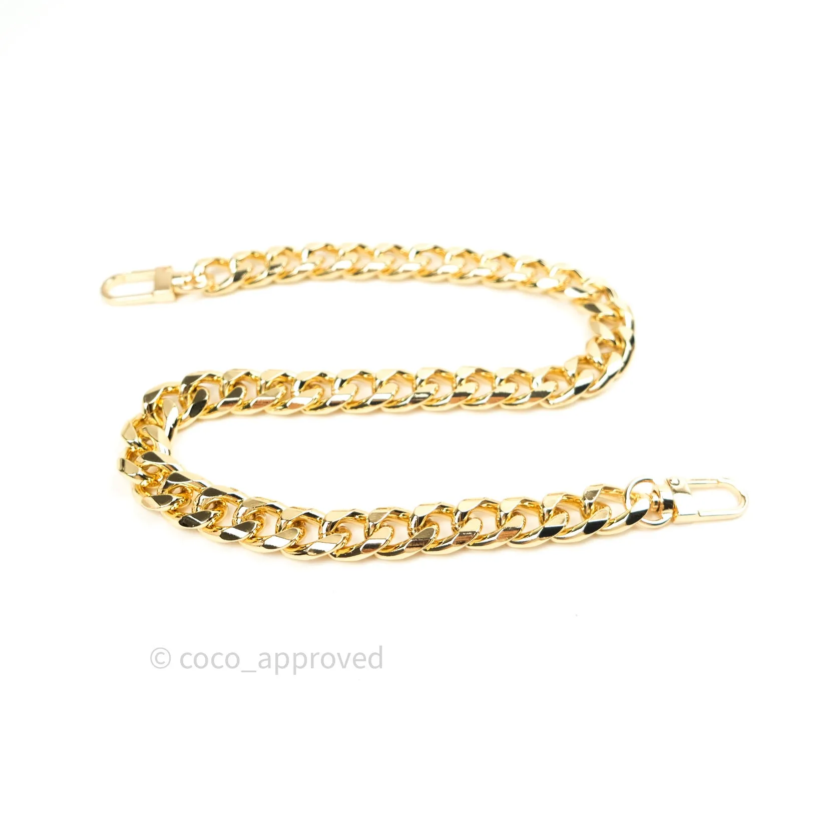 1.5cm Trimmed Aluminium Chain (Gold)