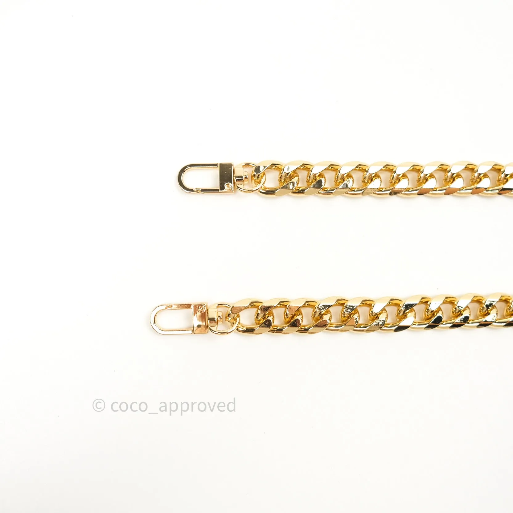 1.5cm Trimmed Aluminium Chain (Gold)