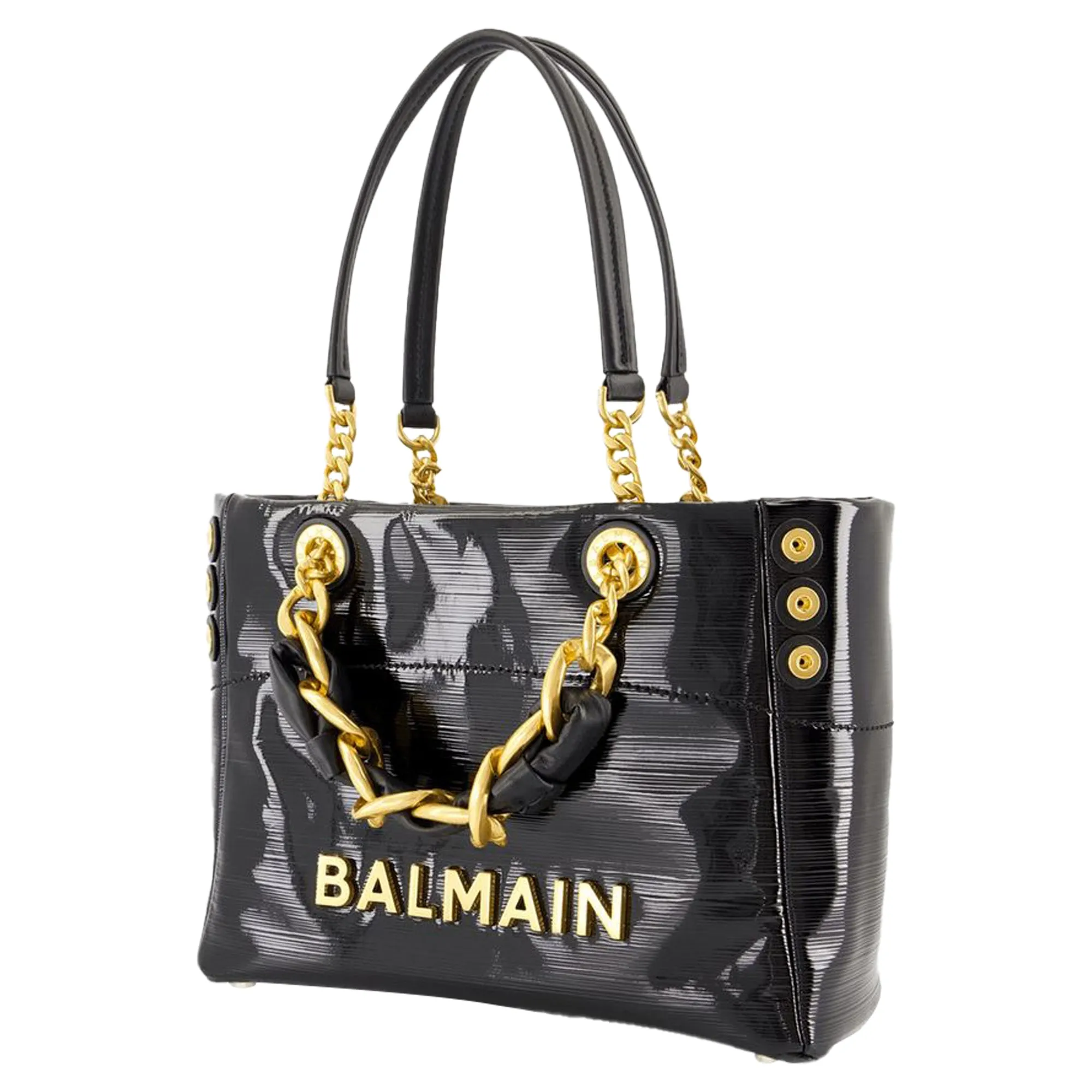1945 Soft Small Shopper Bag - Balmain - Leather - Black