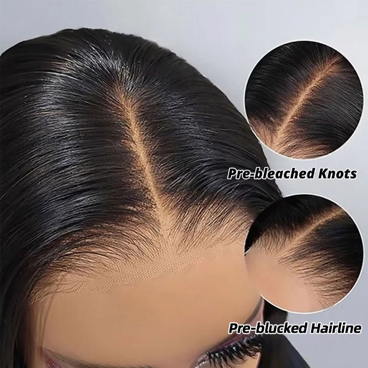 1B/30 Ombre Bouncy Curly Wig 13x4 Invisible Lace Front Human Hair Wigs with Baby Hair Pre Plucked Glueless Wigs