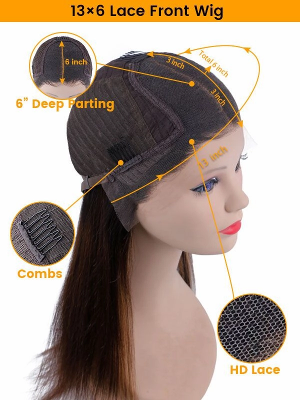 24hrs shipping Chinalacewig HD Film Lace 13x6 Lace Front Wig Deep Curly Wigs With Bleached Knots CF281