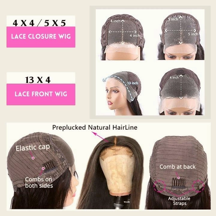 250% Density Full Curly Wave Lace Front Wigs 13x4 HD Lace Human Hair Wig
