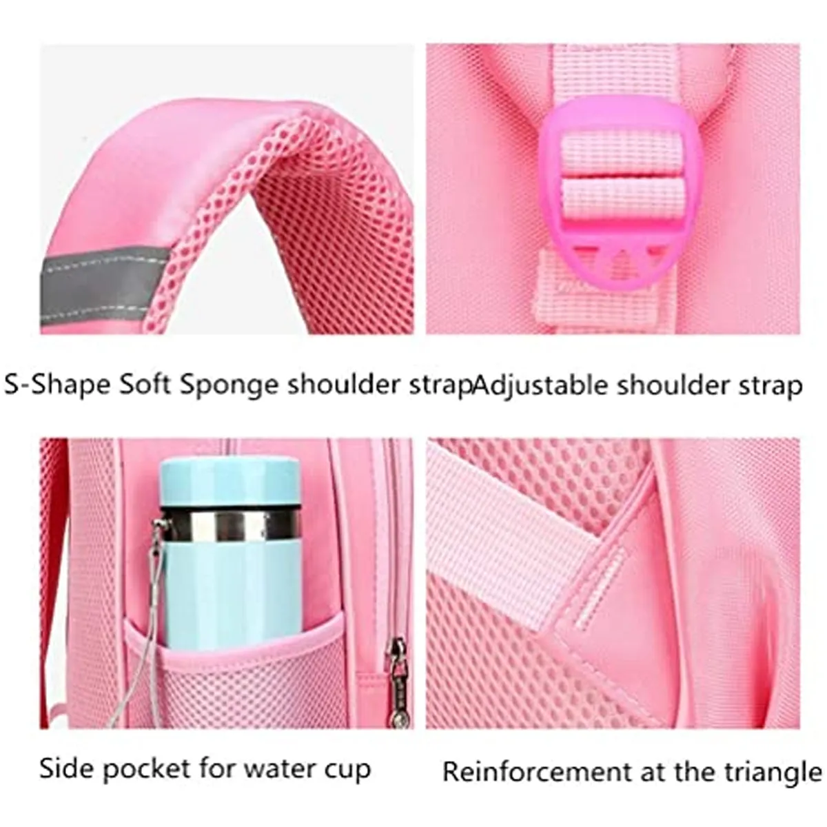 2Pcs Bowknot Wave Point Prints Primary School Backpack