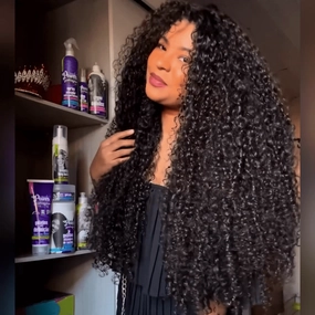 300% Density HD Lace Front Wigs Human Hair 13x4 Curly Wave Lace Front Wigs Human Hair Pre Plucked Bleached Knots Glueless Wigs