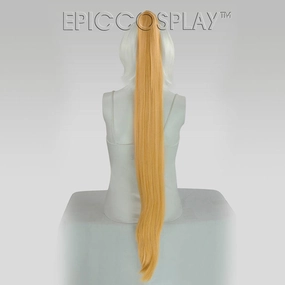 35" Butterscotch Blonde Straight Ponytail Clipon