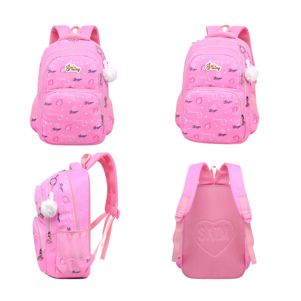 3Pcs New Schoolbag Cartoon Children's Schoolbag