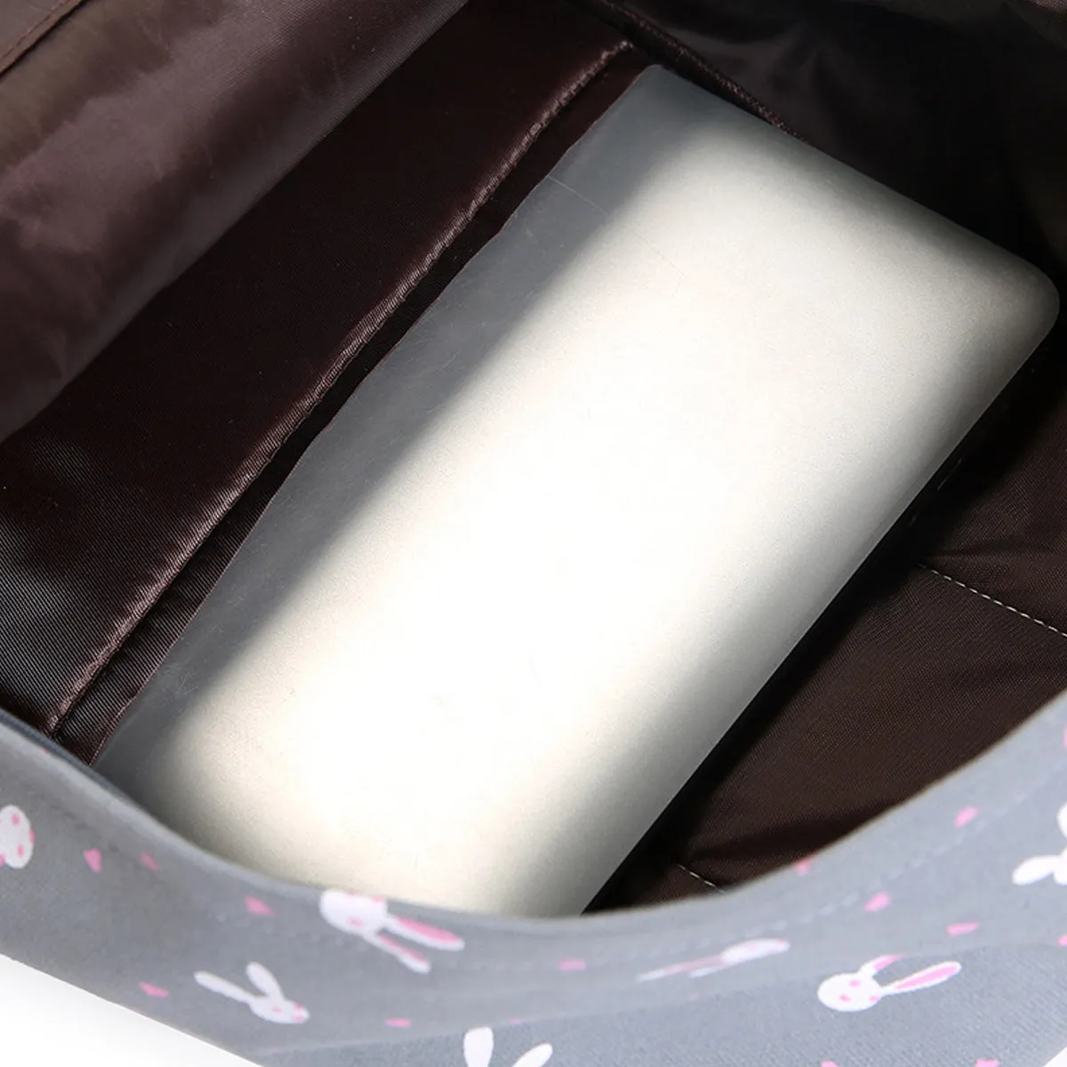 3Pcs Rabbit-Print Girls School Bag Backpack