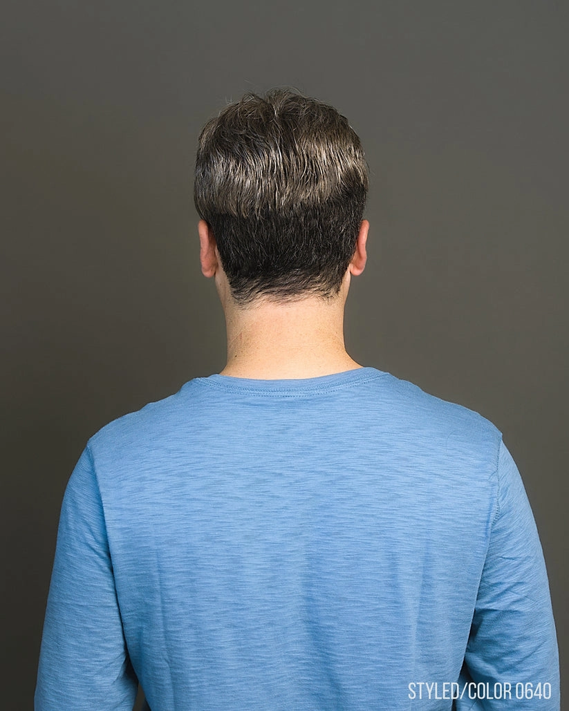 402 Mens System H by WIGPRO: Mono-Top Human Hair Topper
