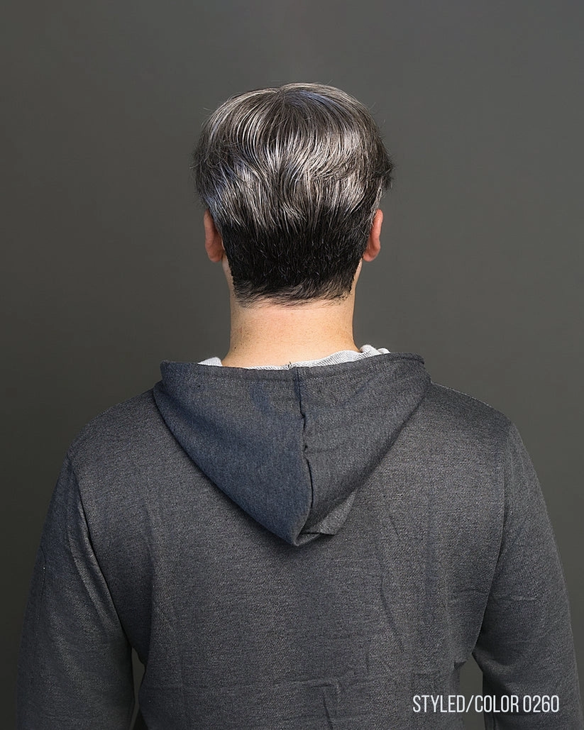 403 Mens System H by WIGPRO: Mono-top Human Hair