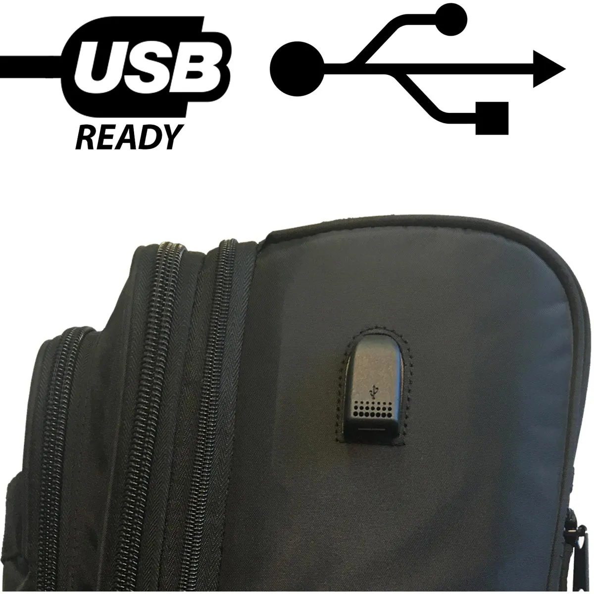 A. Saks 17 inch Underseater Rollaboard w/USB Port