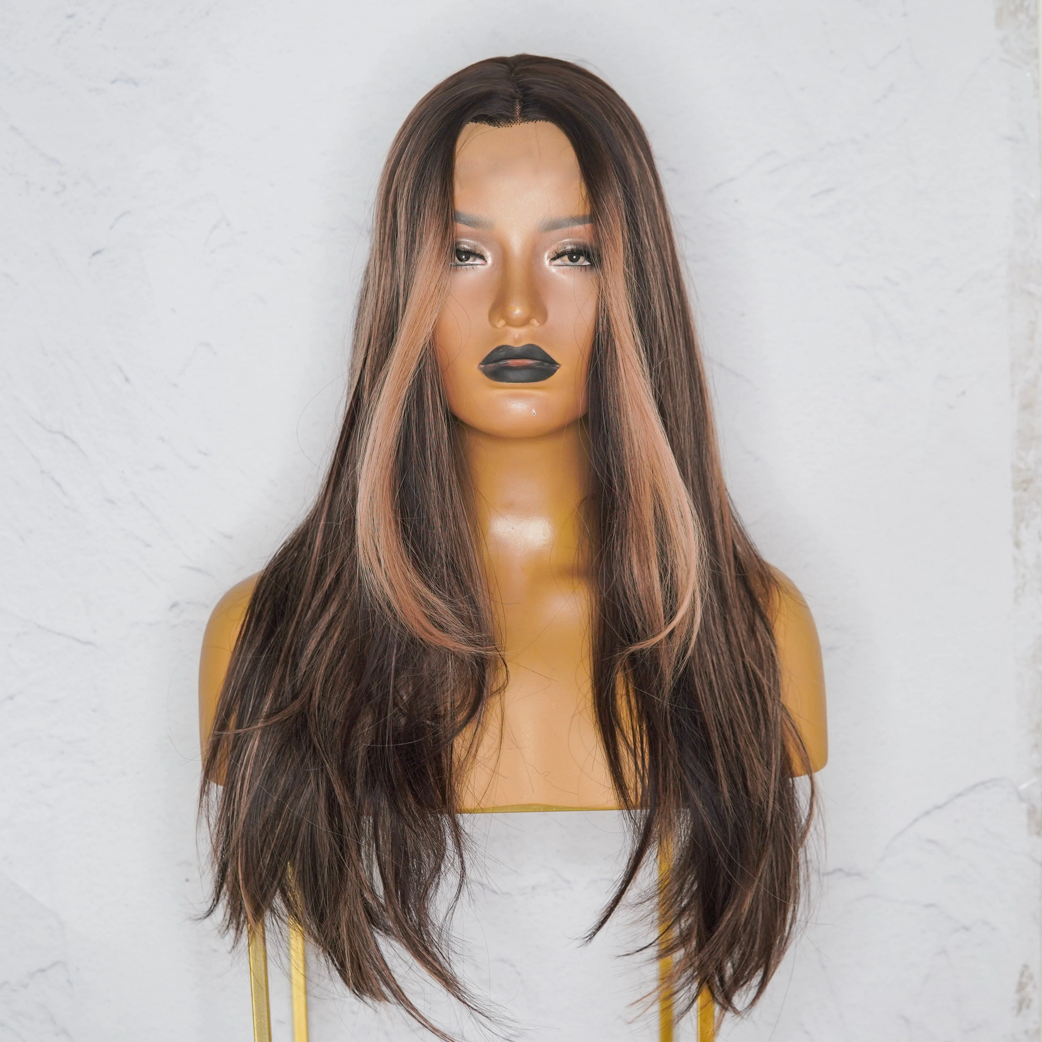 ABIGAIL Brown Ombre Lace Front Wig
