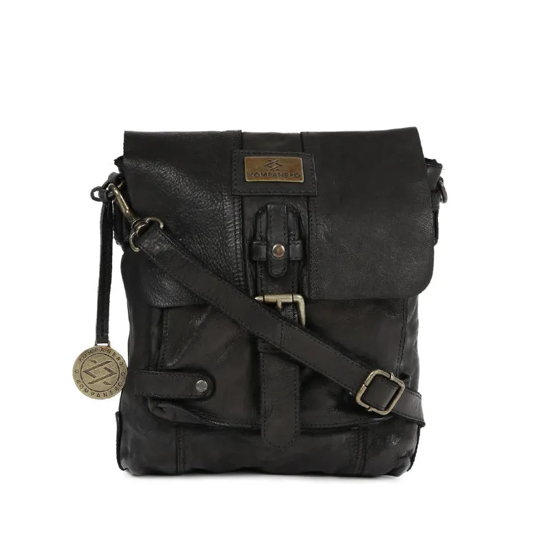 Adam - The Messenger Bag -Black