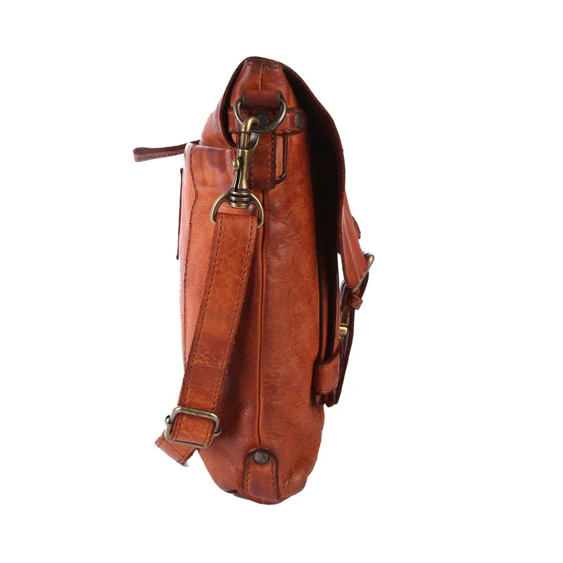 Adam - The Messenger Bag -Cognac