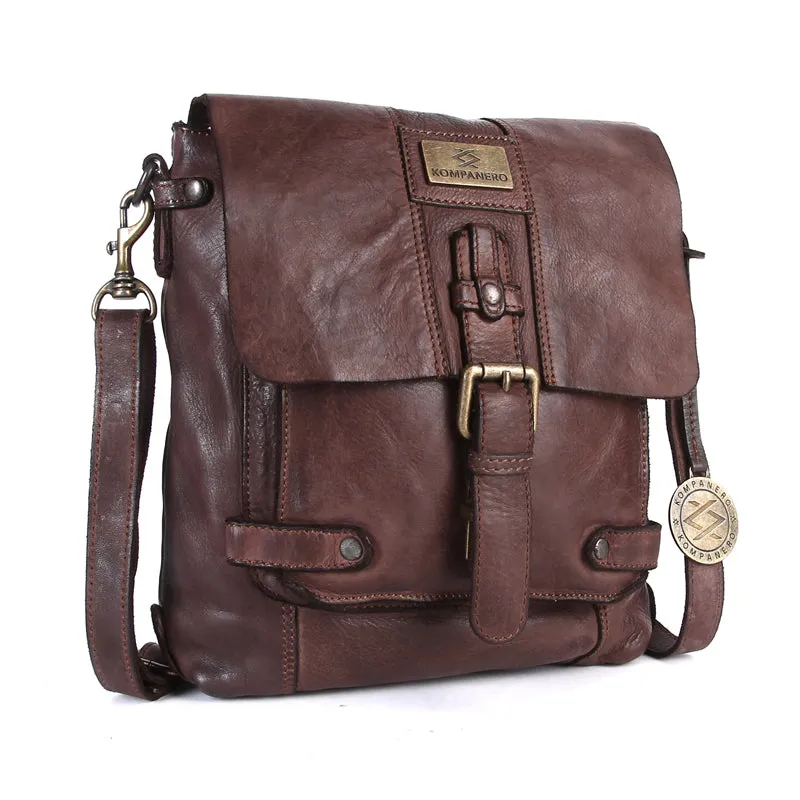 Adam - The Messenger Bag -Dark Brown