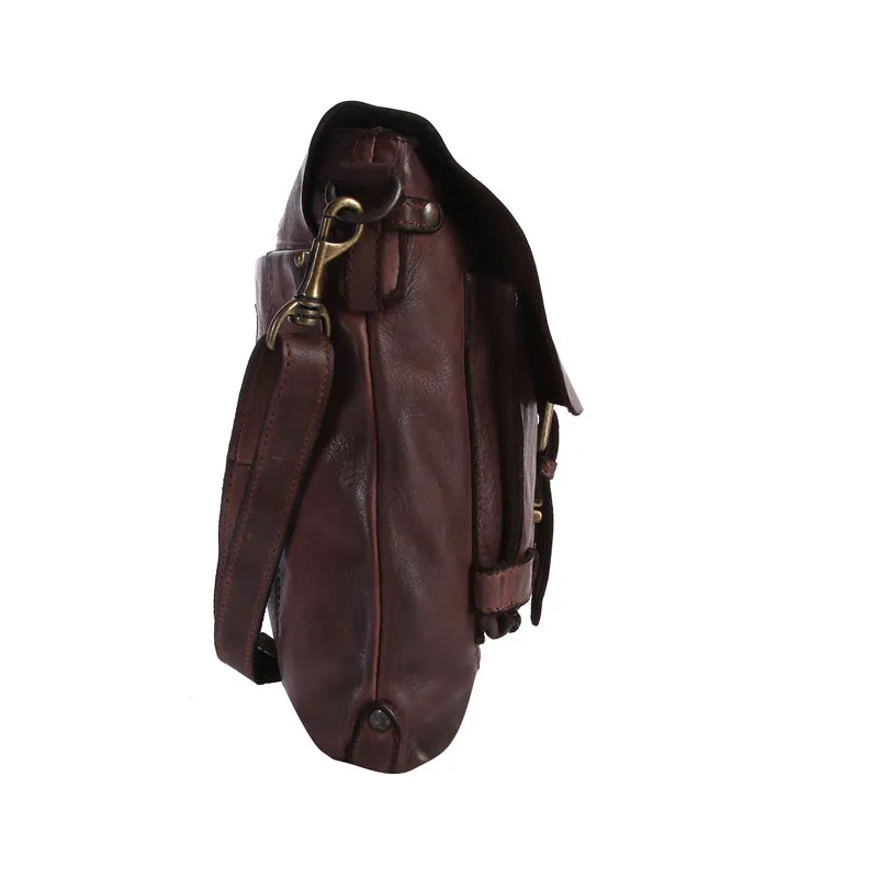 Adam - The Messenger Bag -Dark Brown