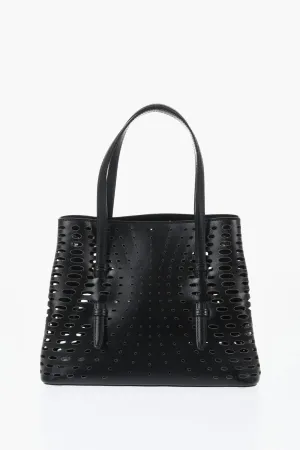 Alaia Leather Tite Bag With Cutout