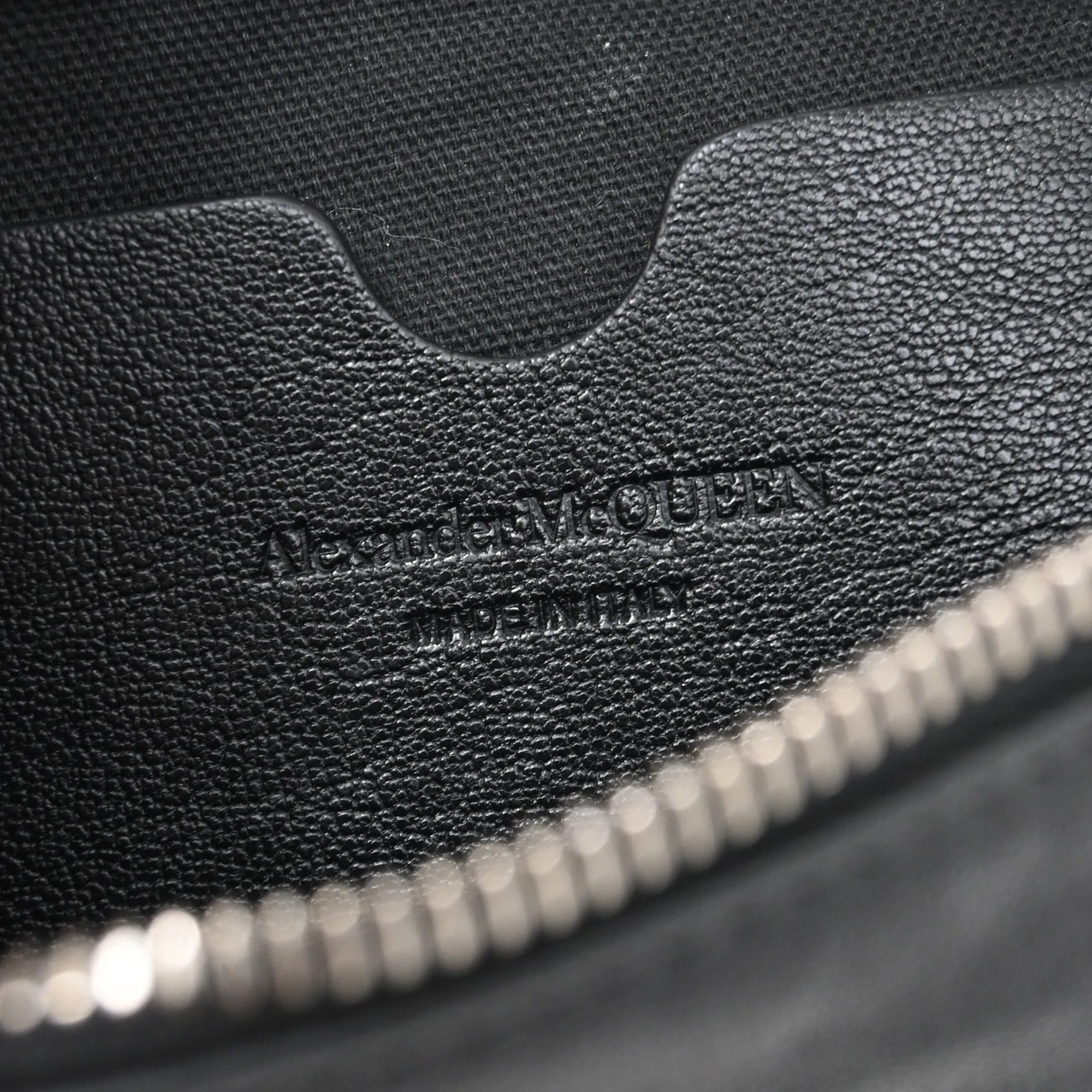 Alexander McQueen Logo Belt Bag in Black Leather