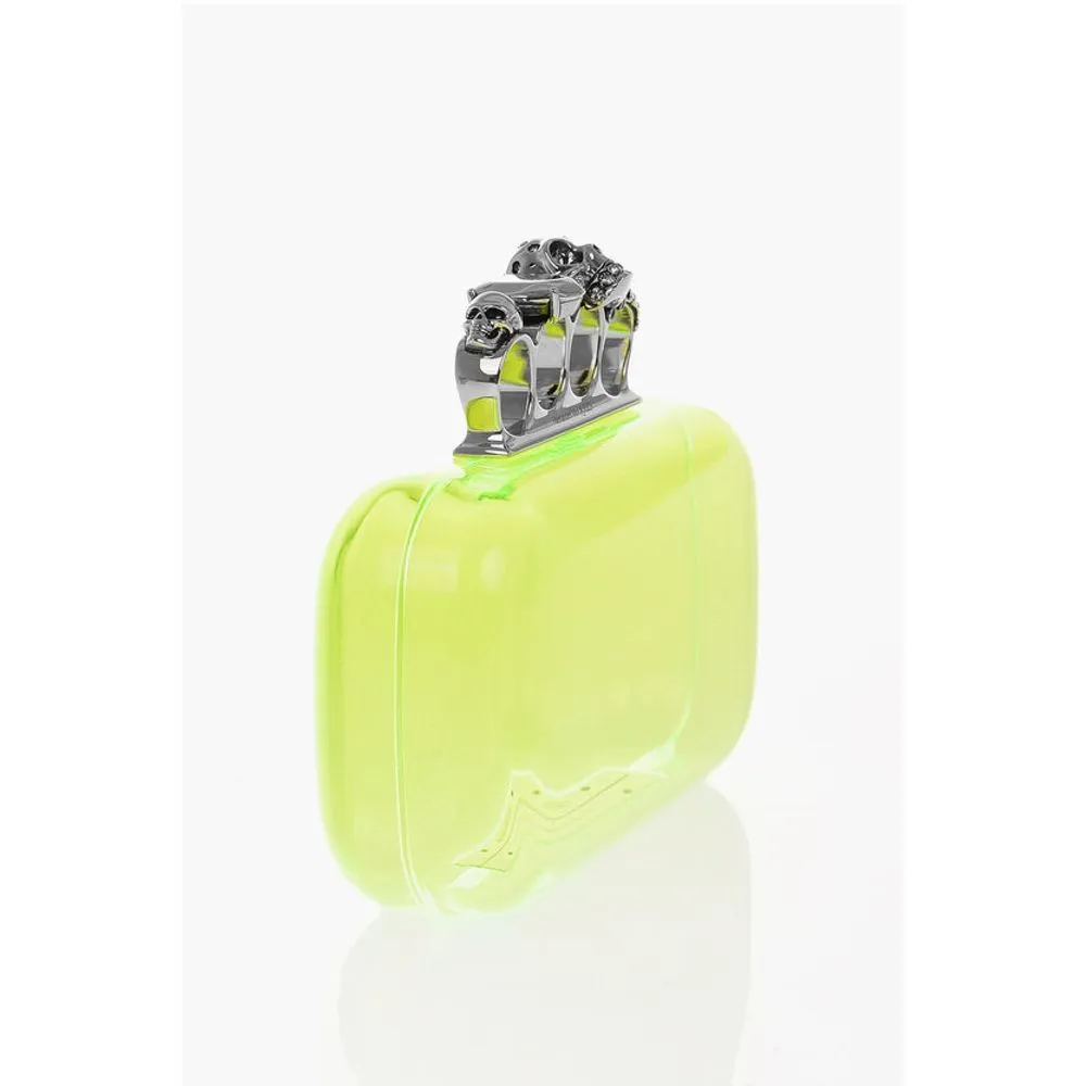 Alexander McQueen See-Through FOUR RING Hard Clutch Bag