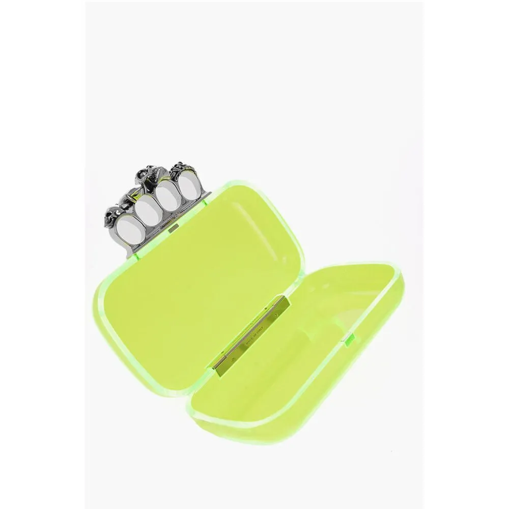 Alexander McQueen See-Through FOUR RING Hard Clutch Bag