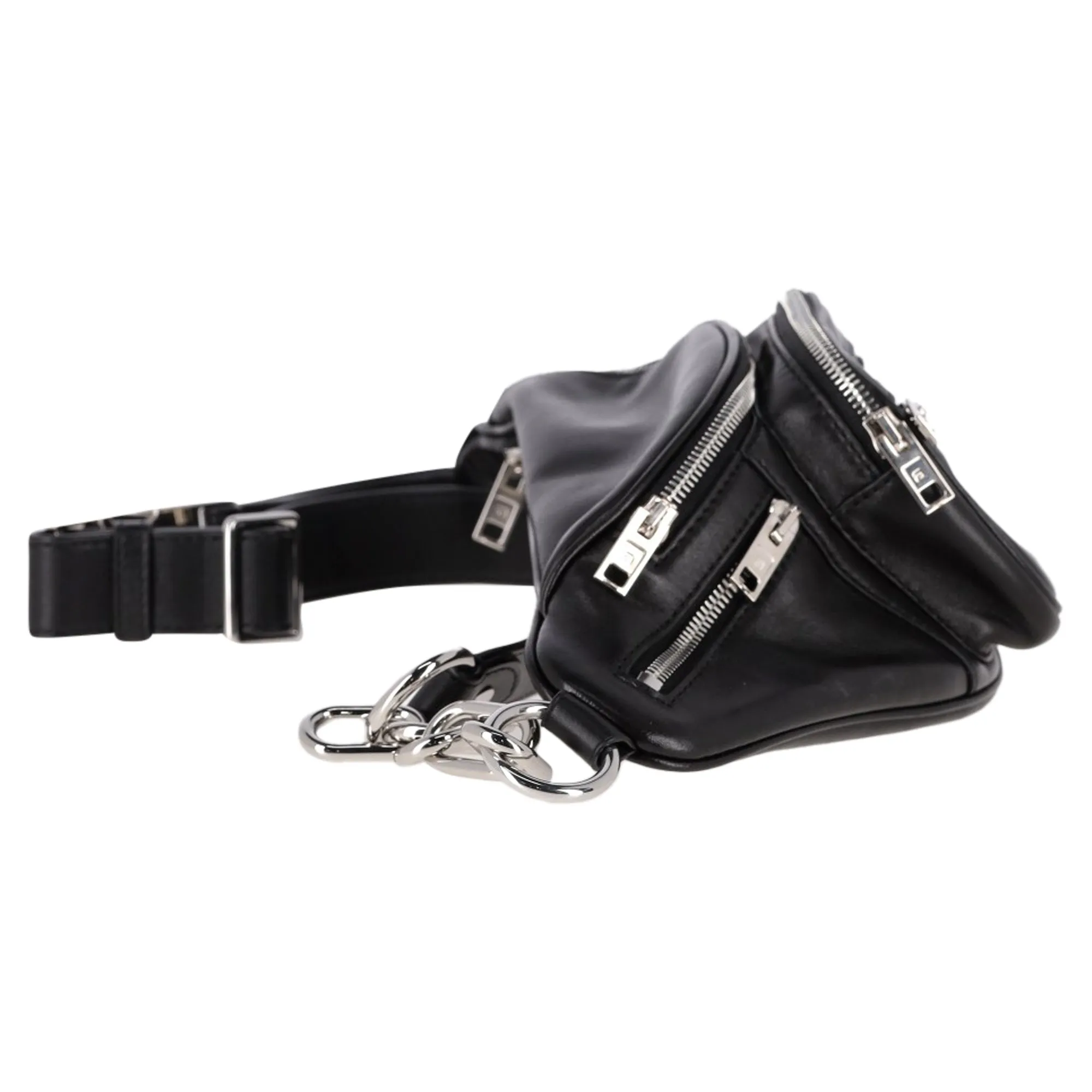 Alexander Wang Attica Fanny Pack in Black Leather