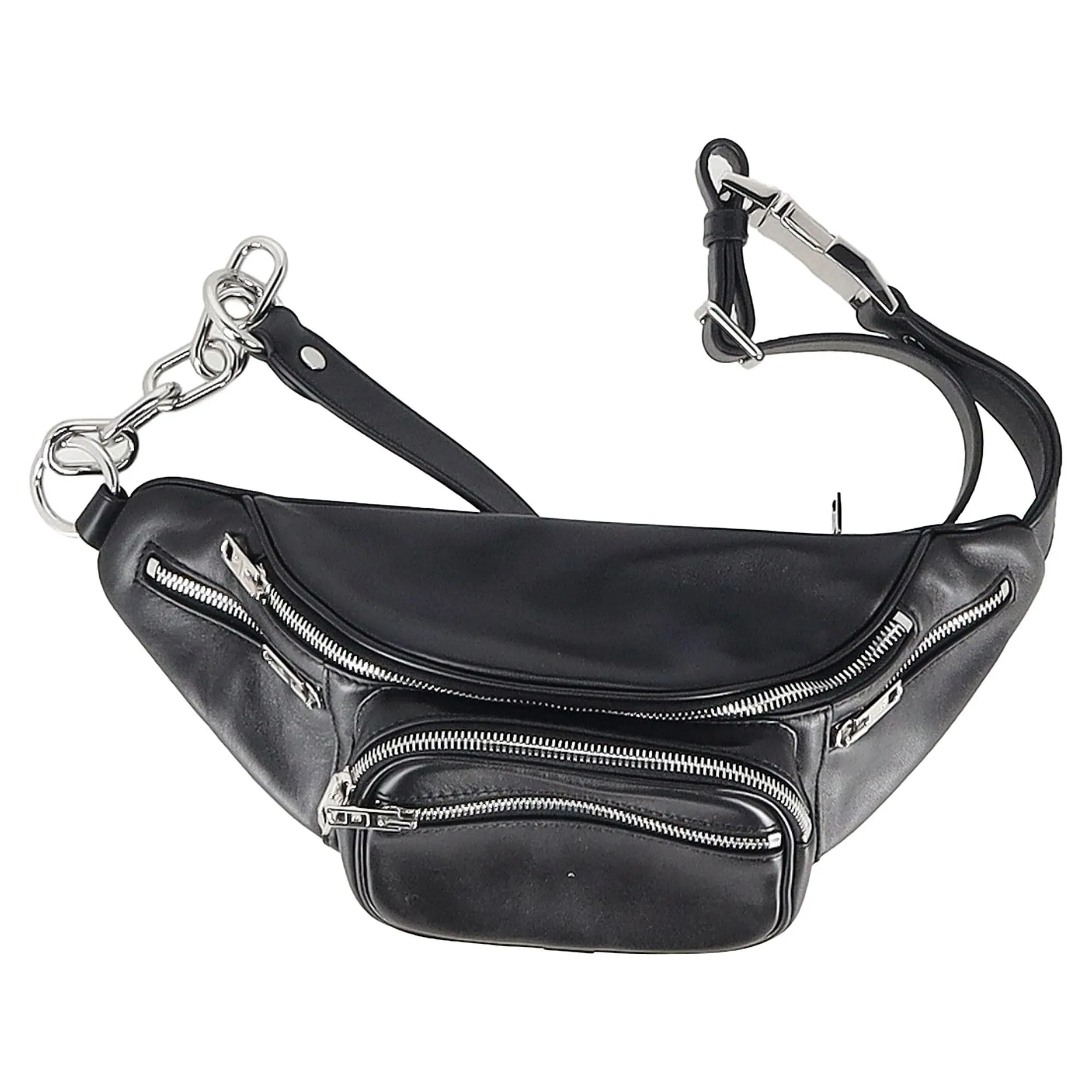 Alexander Wang Attica Fanny Pack in Black Leather
