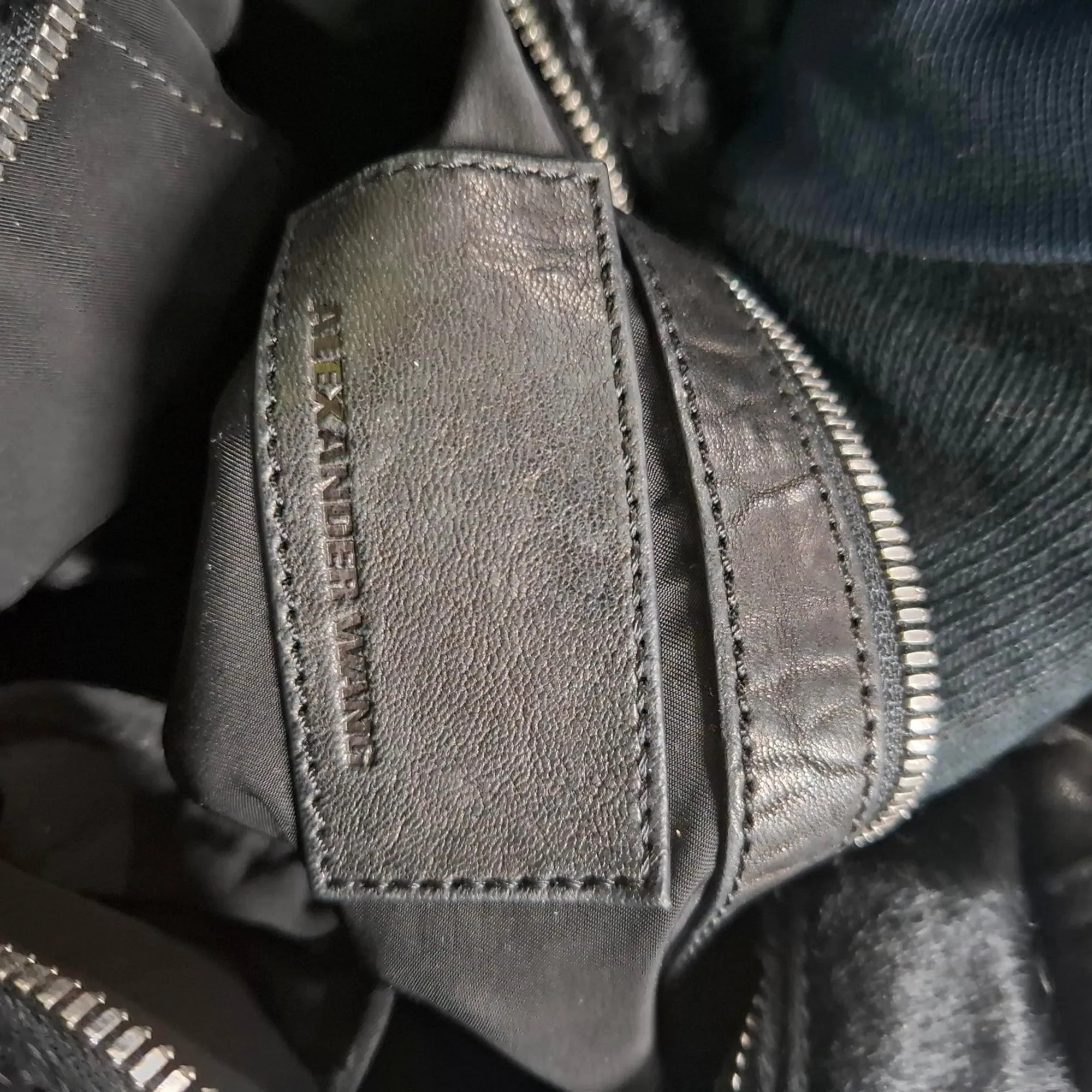 Alexander Wang Pebbled Rocco Duffle in Black Lambskin Pony Hair