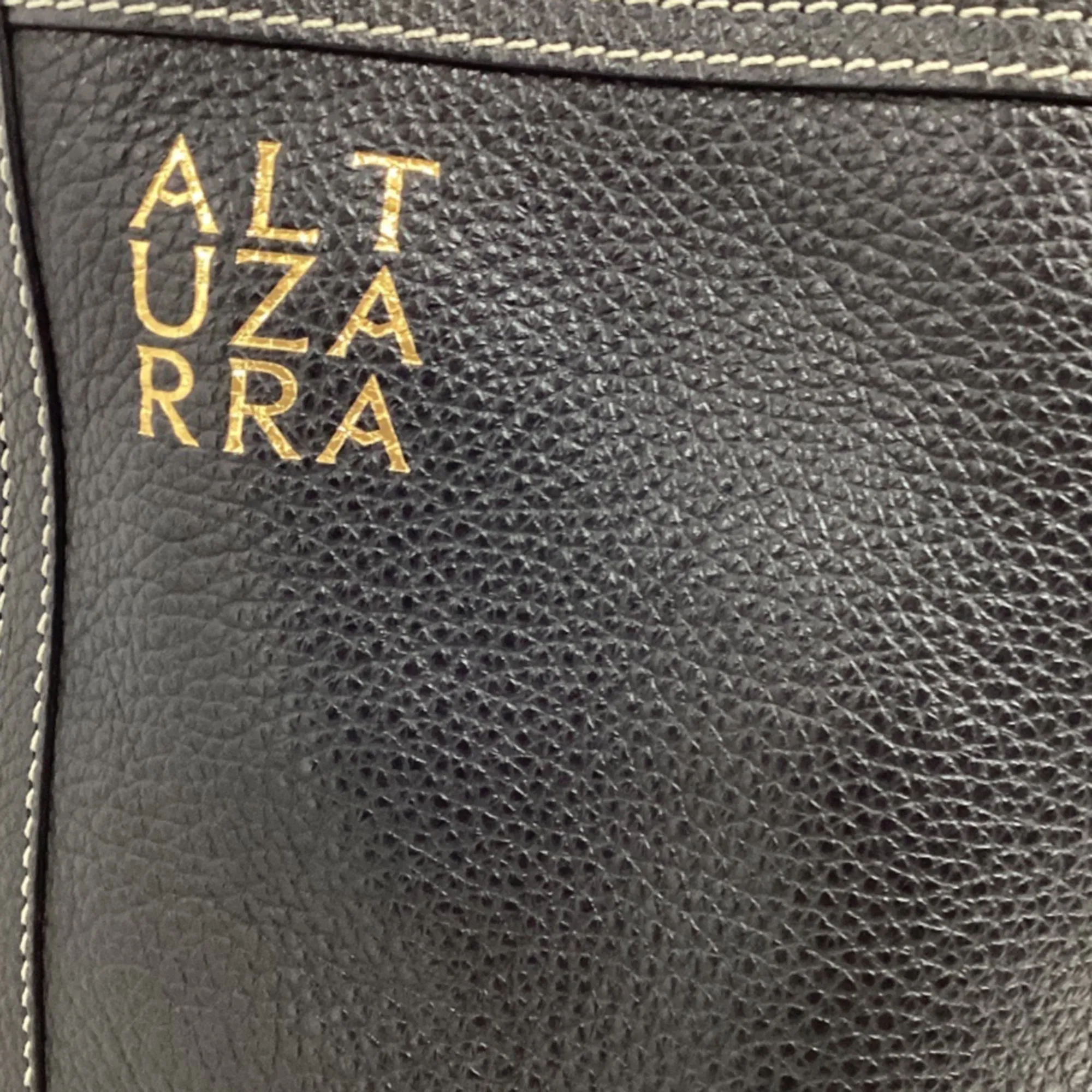 Altuzarra Duo Large Reversible Textured Tote in Black Leather