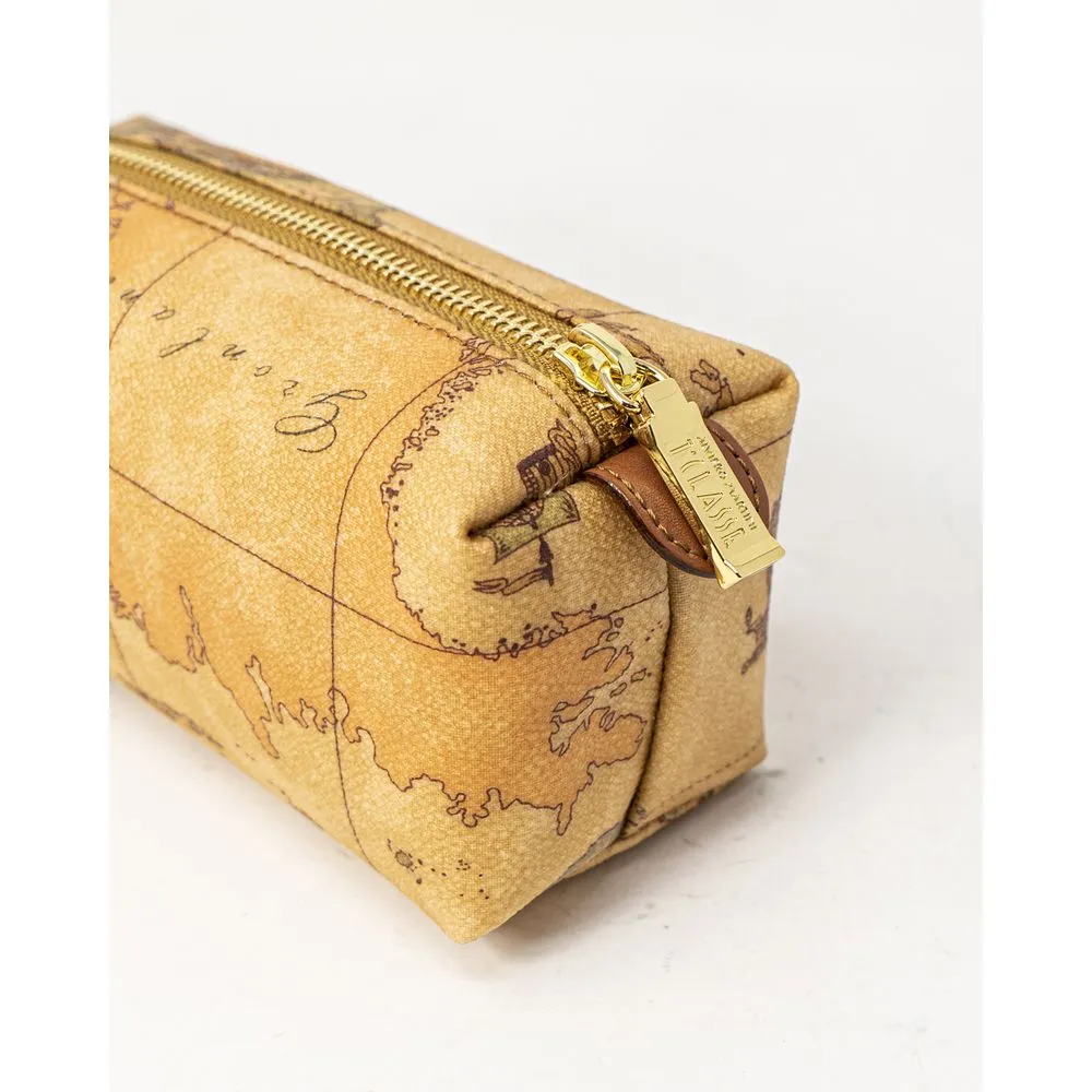 Alviero Martini Prima Classe Beige Cotton Leather Accessory