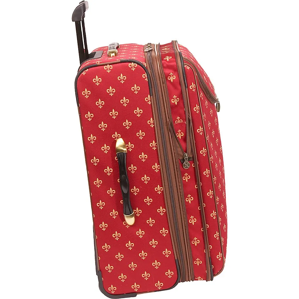 American Flyer Fleur de lis 4 Piece Set 4-Wheel Luggage Sets