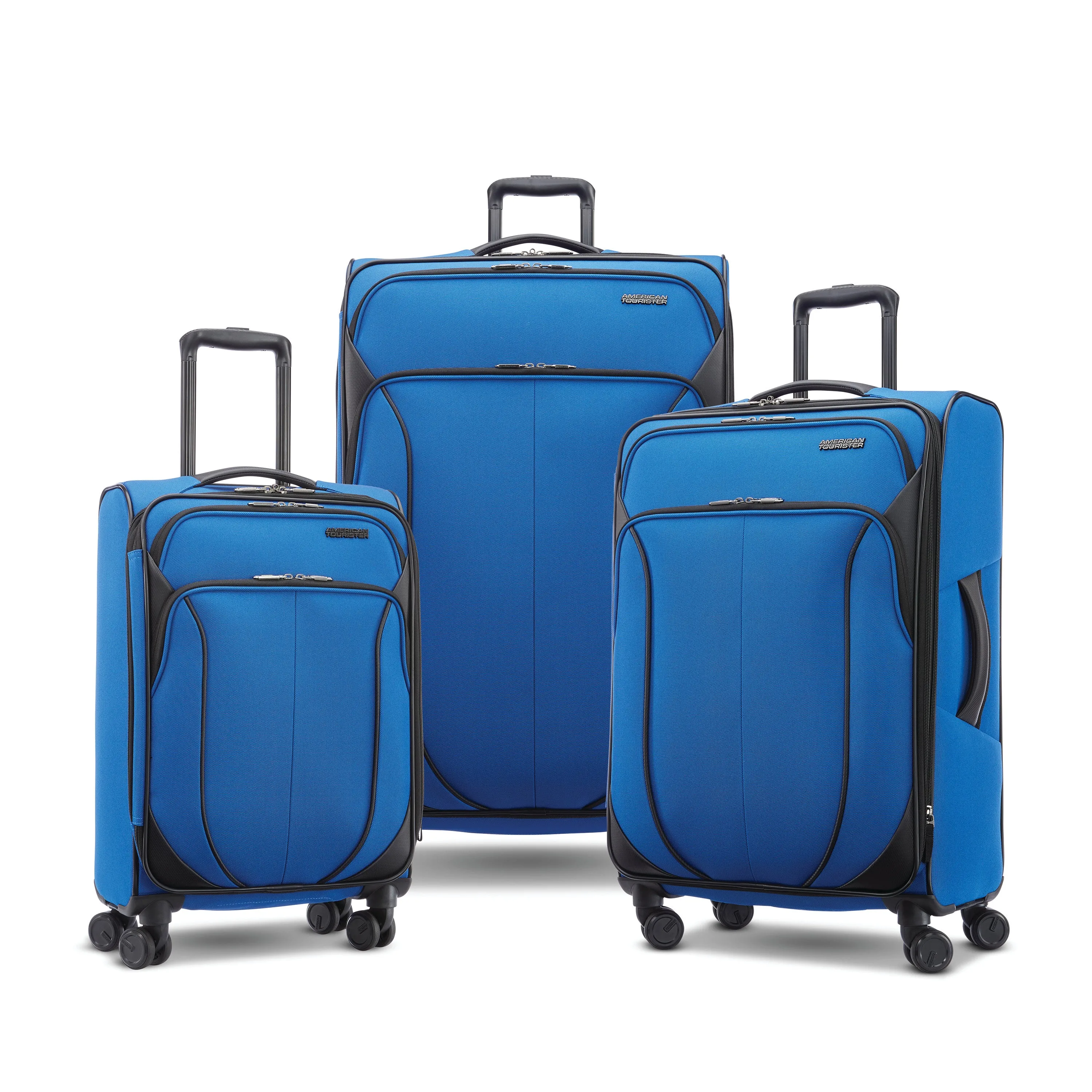 American Tourister 4 KIX 2.0 Softside Spinner Luggage, 3PC Set