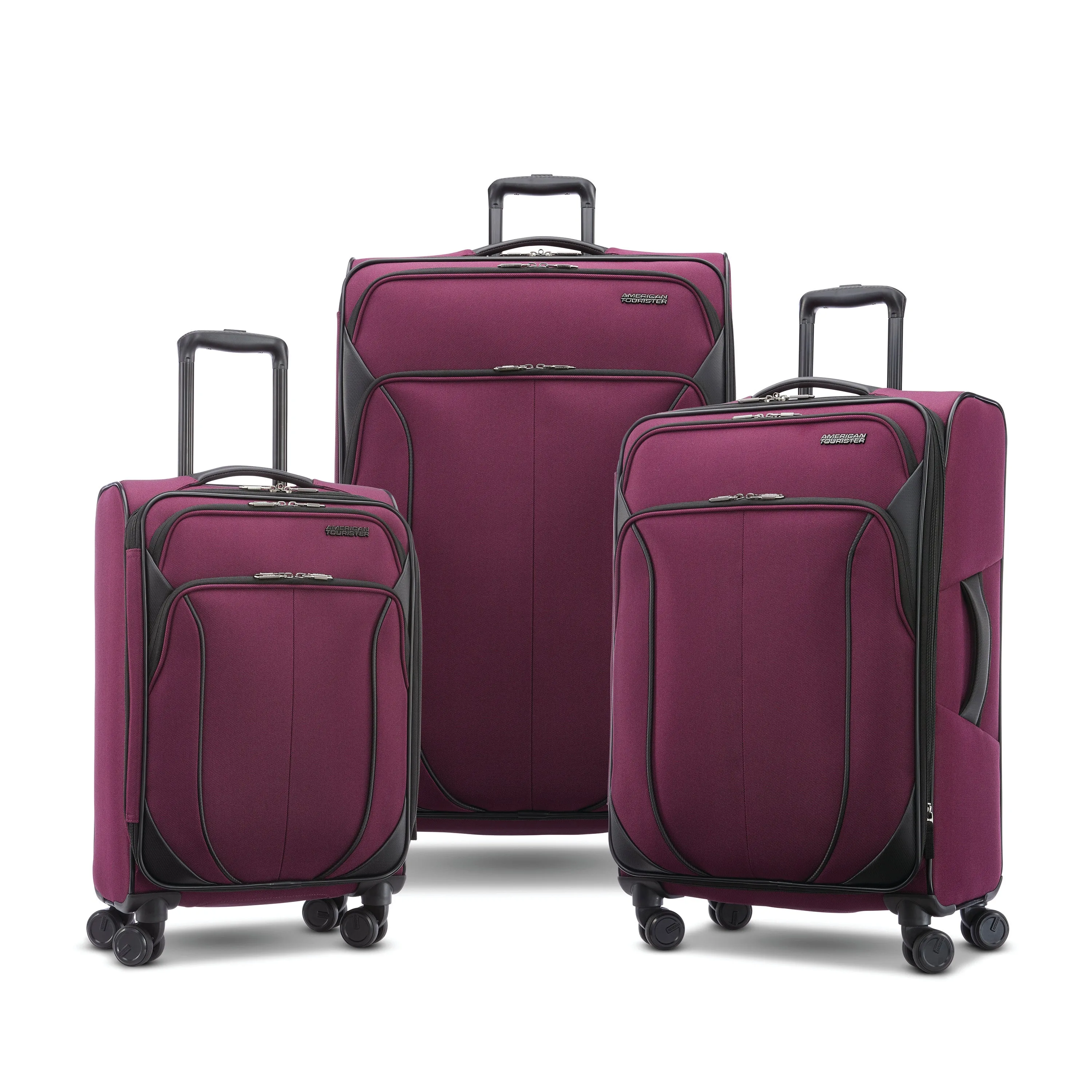 American Tourister 4 KIX 2.0 Softside Spinner Luggage, 3PC Set