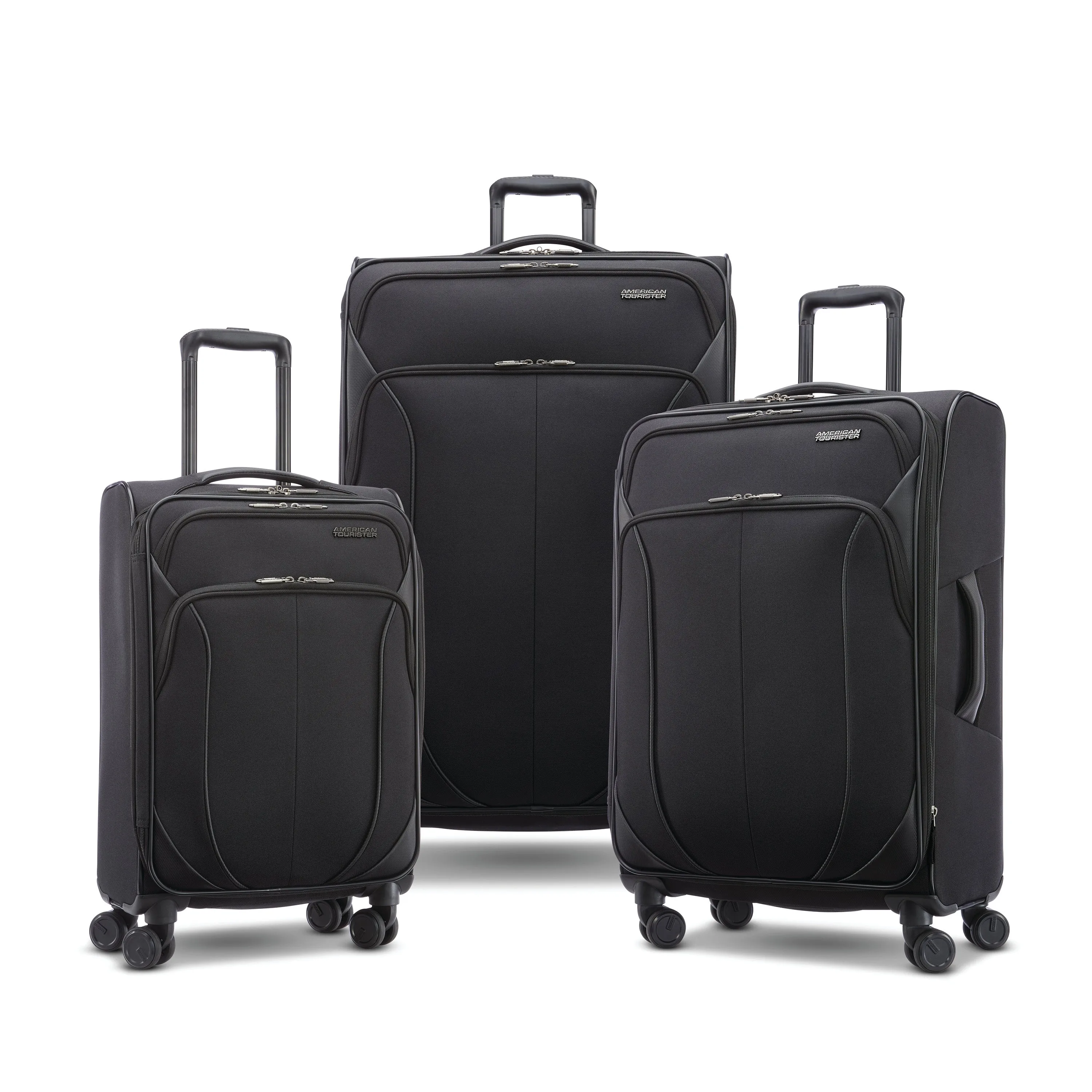 American Tourister 4 KIX 2.0 Softside Spinner Luggage, 3PC Set