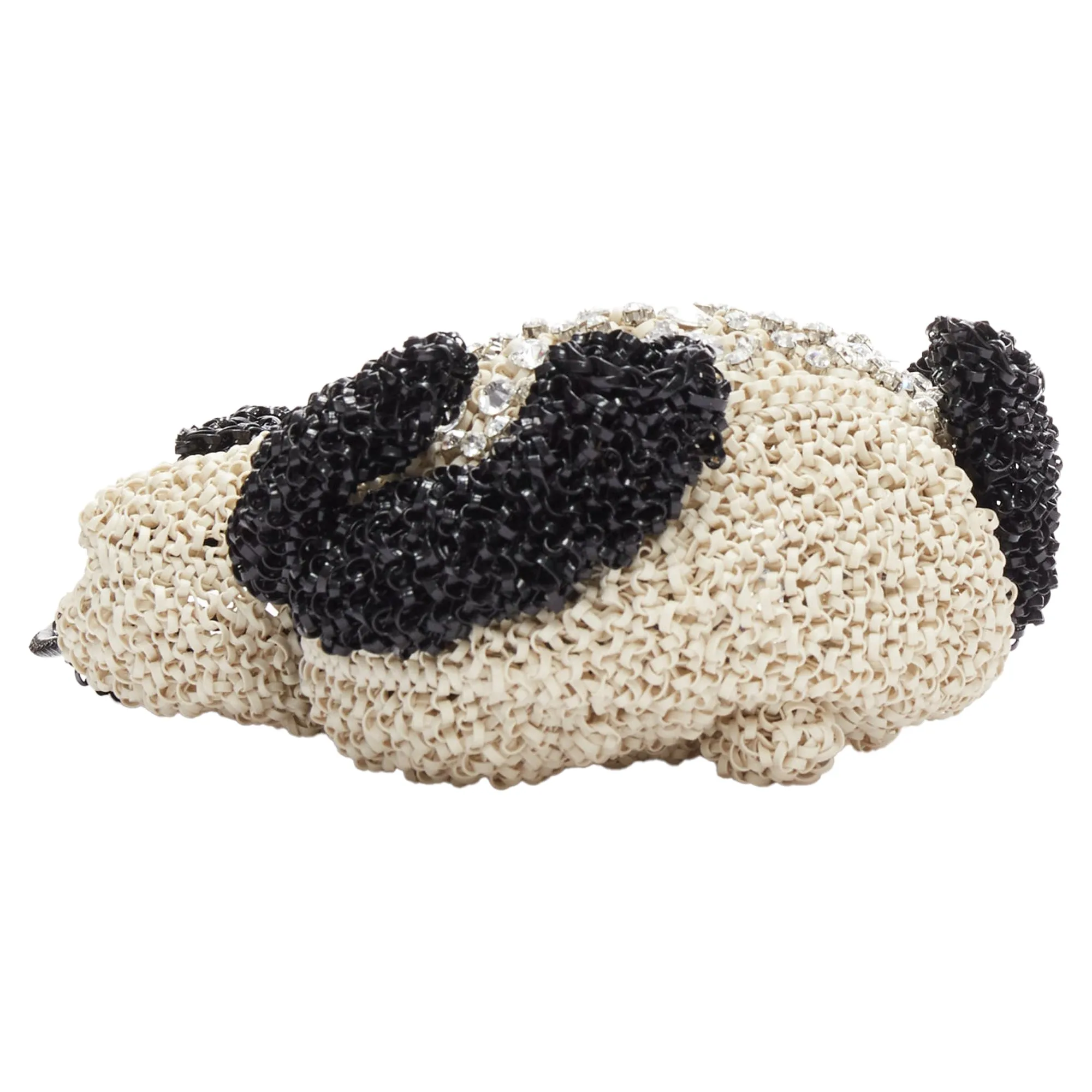Anteprima Wire Bag rhinestone crystal Panda tote
