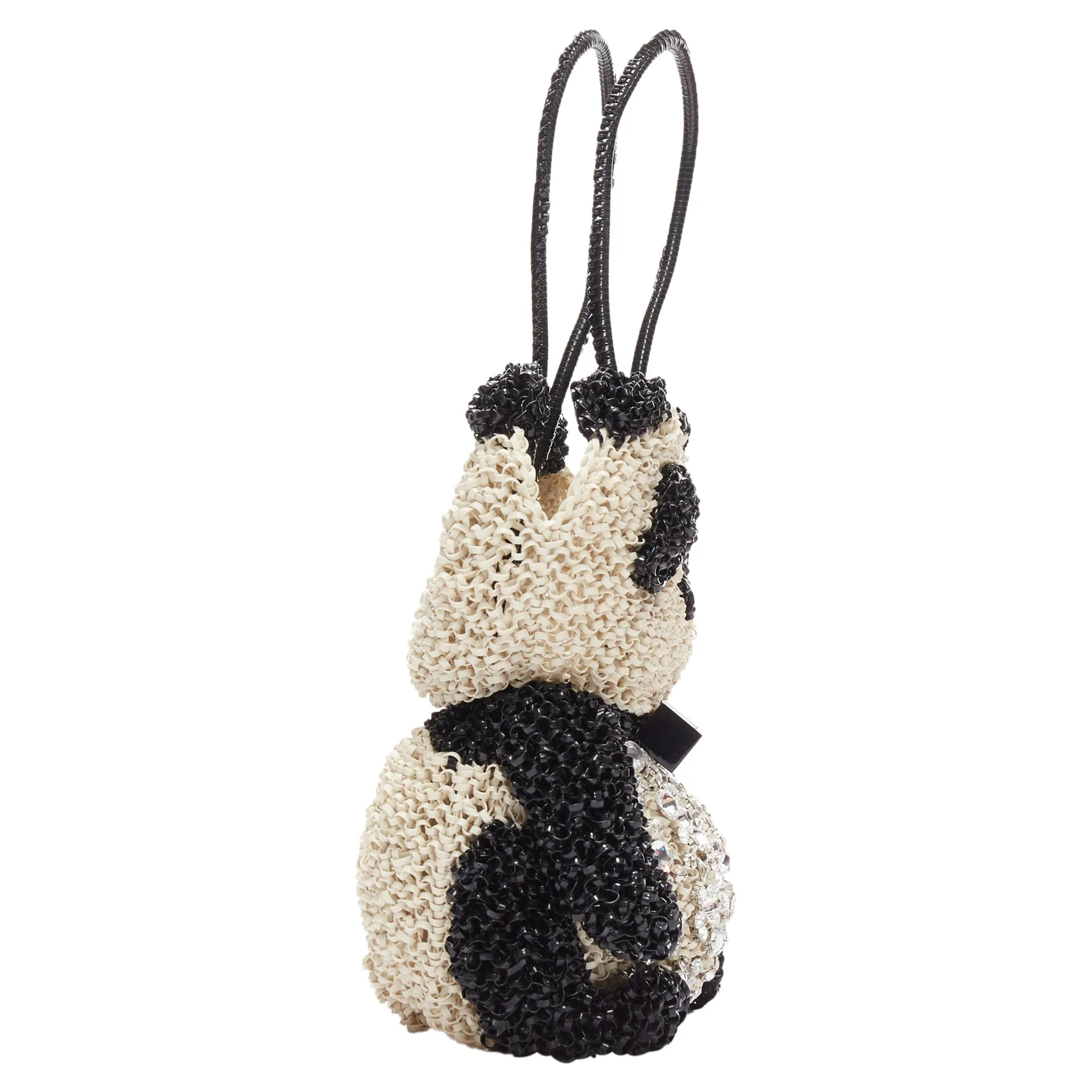 Anteprima Wire Bag rhinestone crystal Panda tote