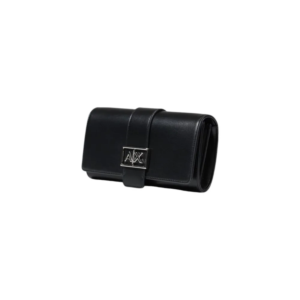 Armani Exchange Black Polyester Wallet