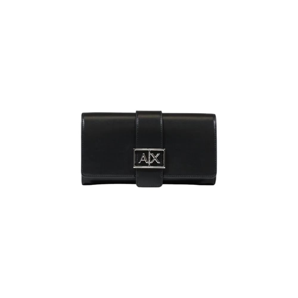 Armani Exchange Black Polyester Wallet
