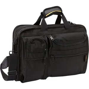 A.SAKS Ballistic Nylon Organizer Brief 8 Pocket w/Laptop Compartment