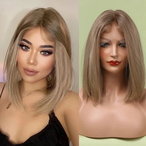 Ash Blonde Bob Wig