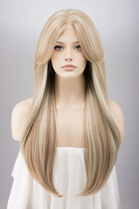 Ash Blonde Honey Blonde Balayage Lace Wig Inaya