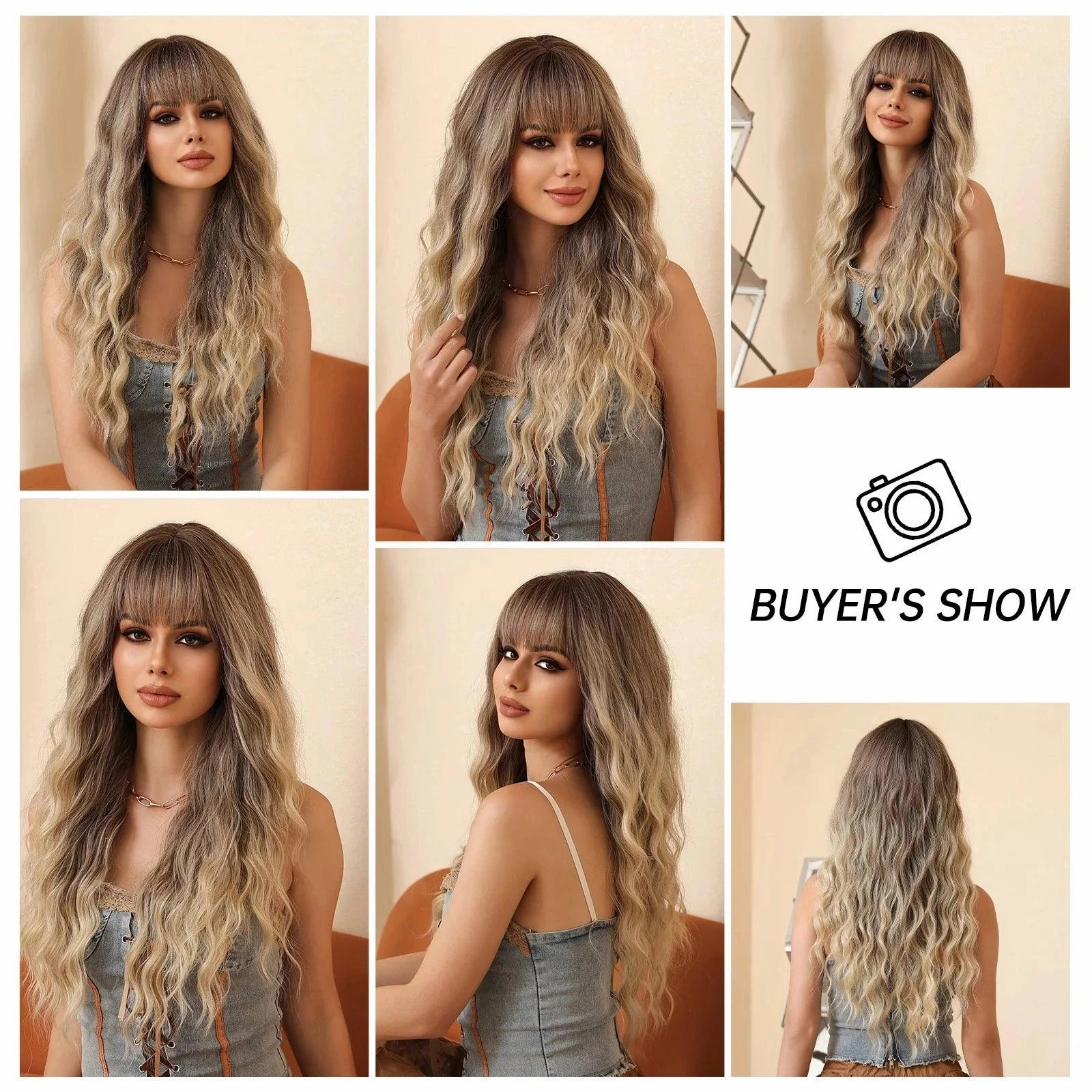 Ash Blonde Synthetic Wig
