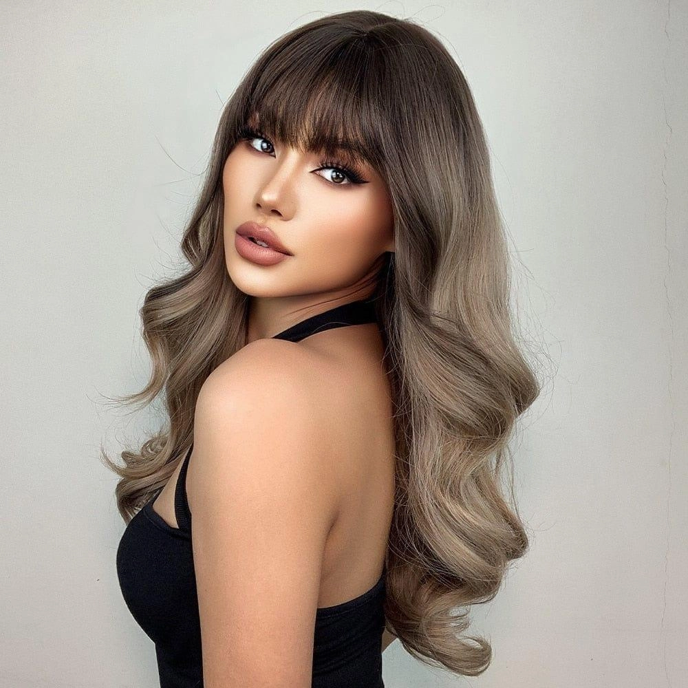 Ash Brown Ombre Wig