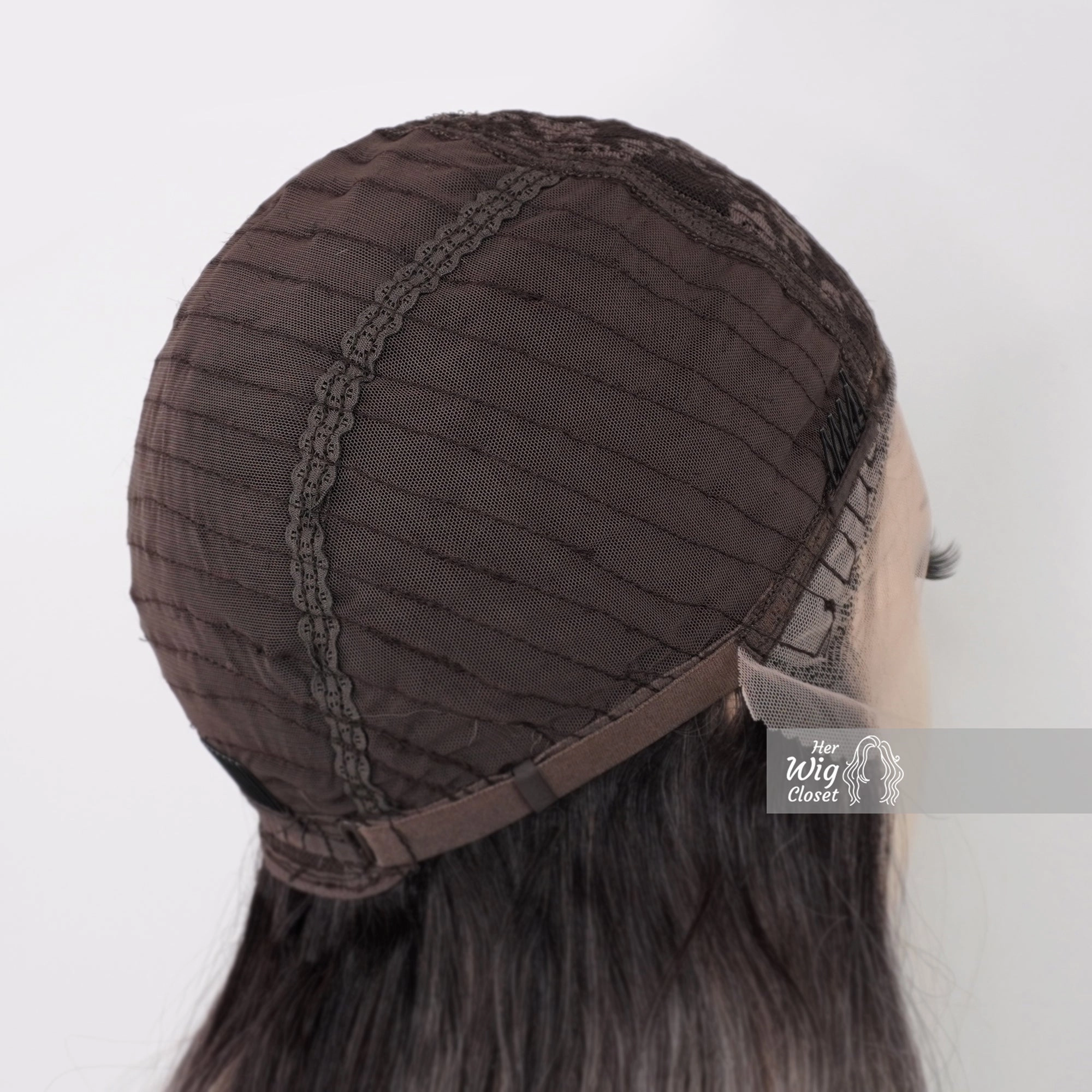 Ashy Sliver Ombre Wavy Lace Front Wig | Katalina