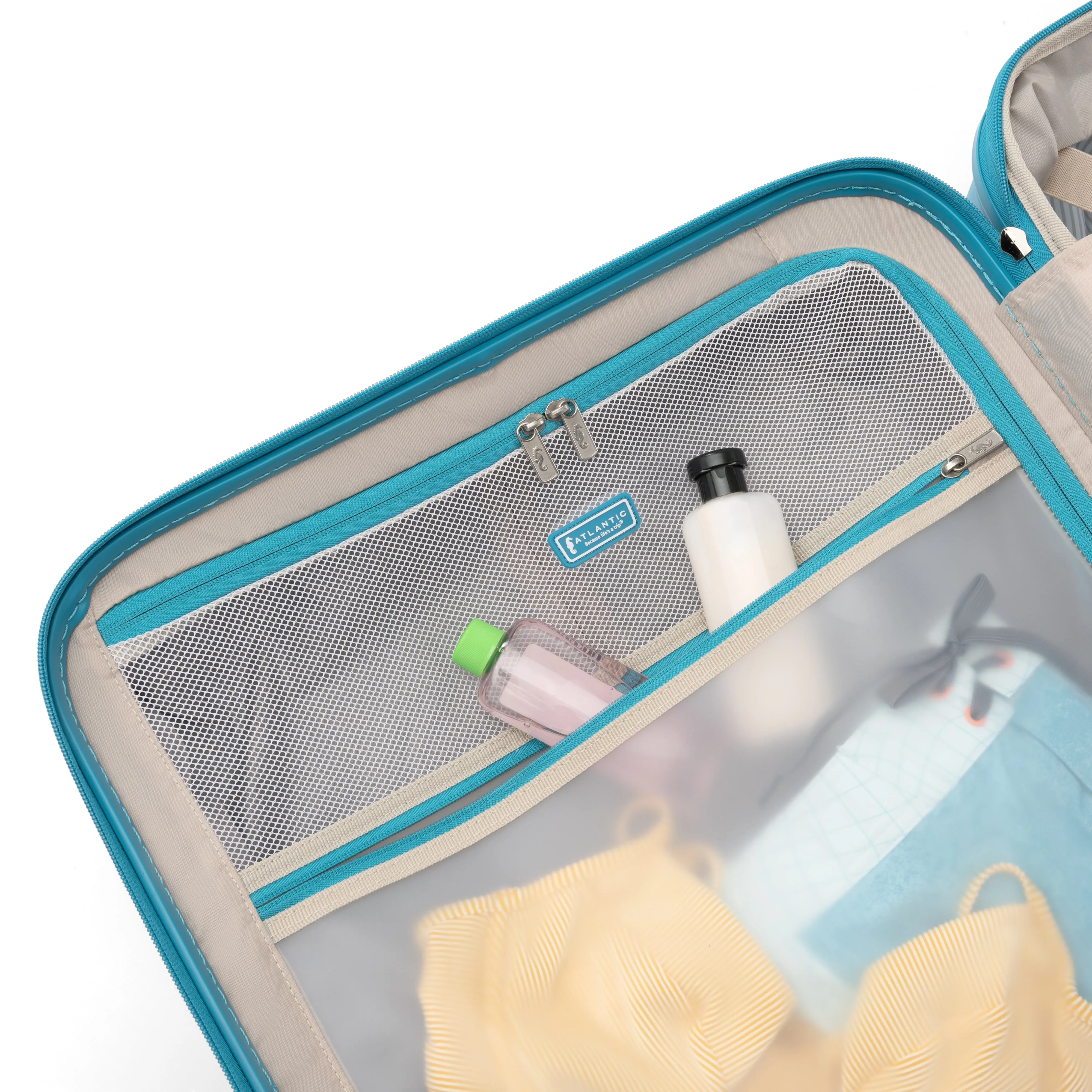 Atlantic 2 Pc Luggage Set - Carry-on & Convertible Medium to Large Checked Exp Hardside Spinners