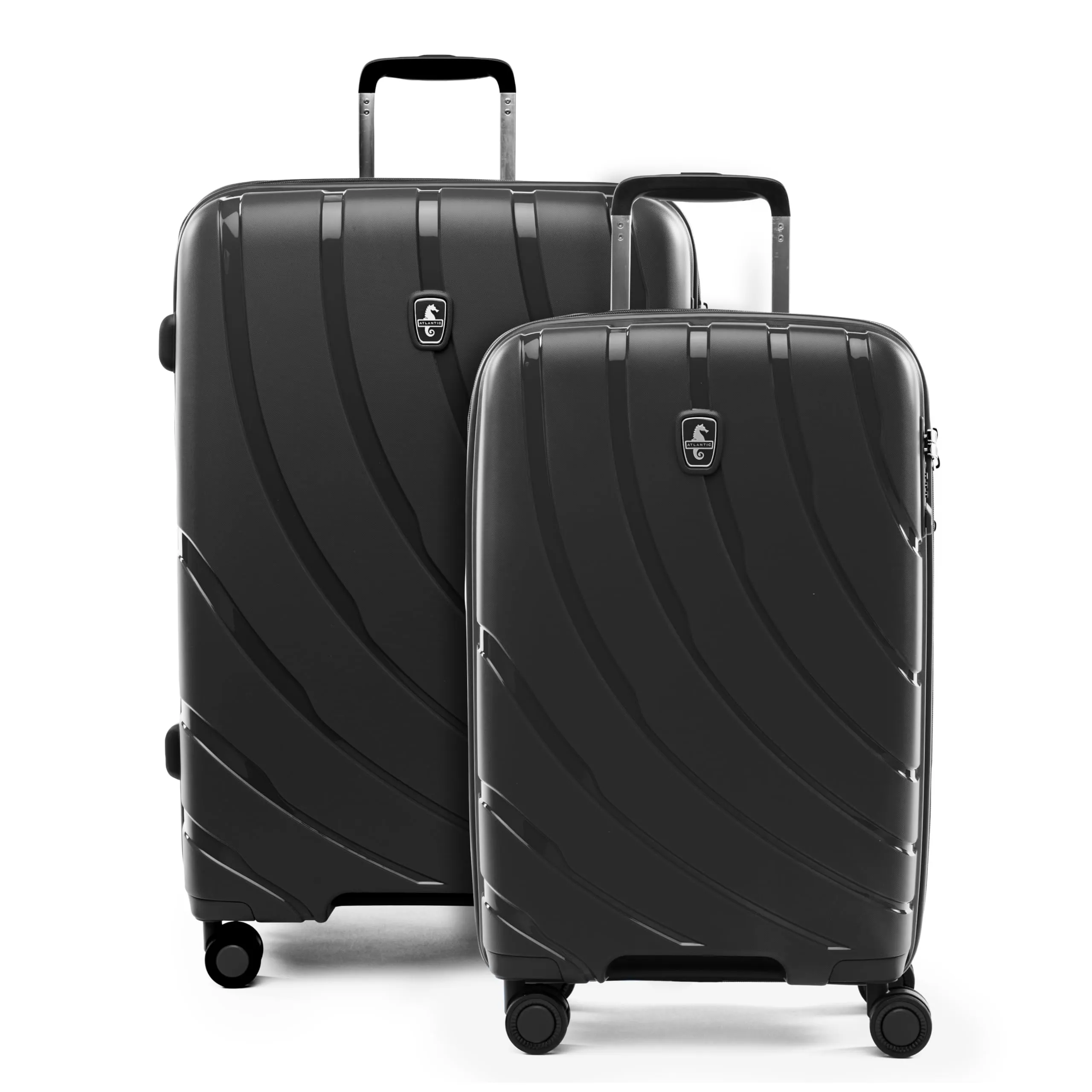 Atlantic 2 Pc Luggage Set - Carry-on & Convertible Medium to Large Checked Exp Hardside Spinners