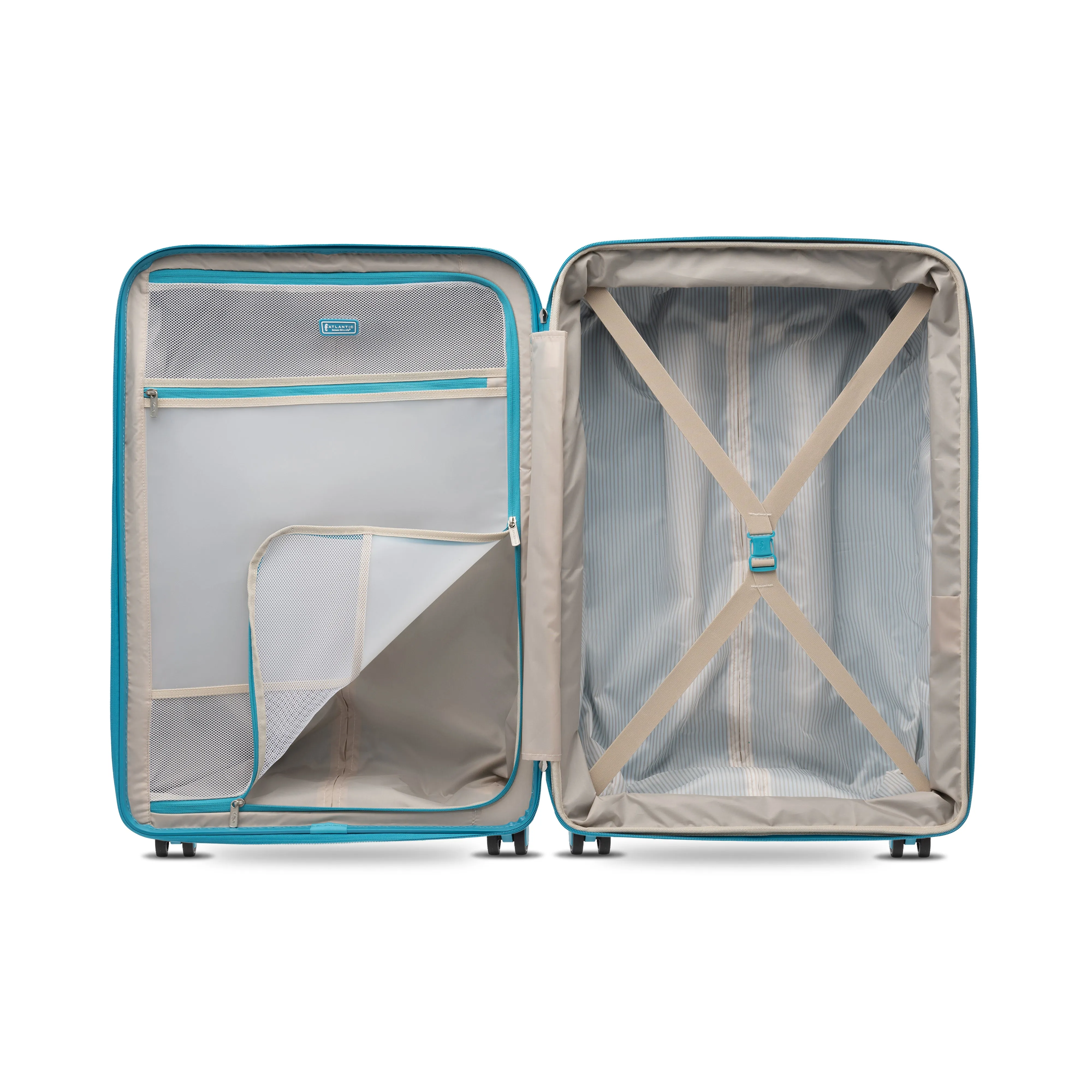 Atlantic 2 Pc Luggage Set - Carry-on & Convertible Medium to Large Checked Exp Hardside Spinners