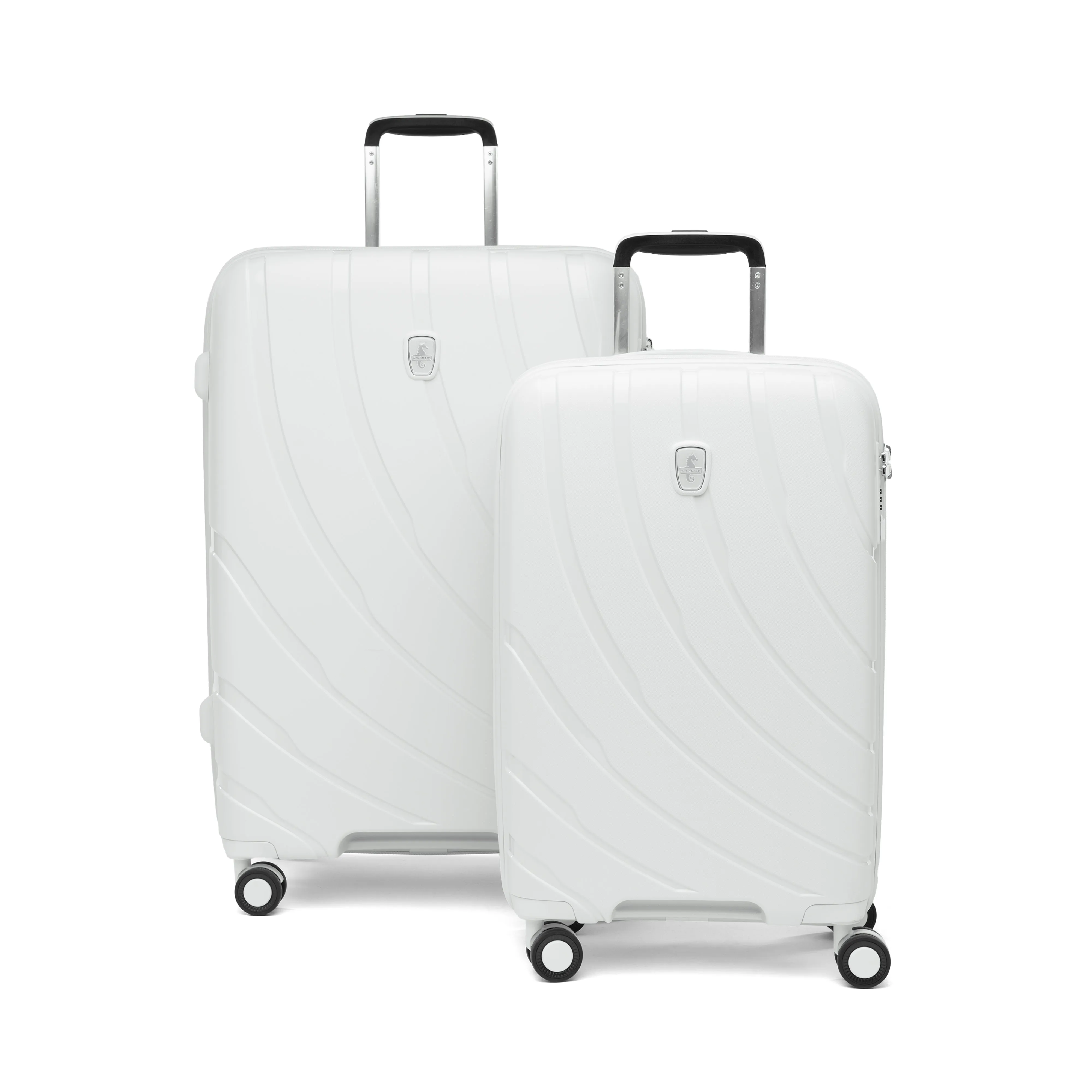 Atlantic 2 Pc Luggage Set - Carry-on & Convertible Medium to Large Checked Exp Hardside Spinners