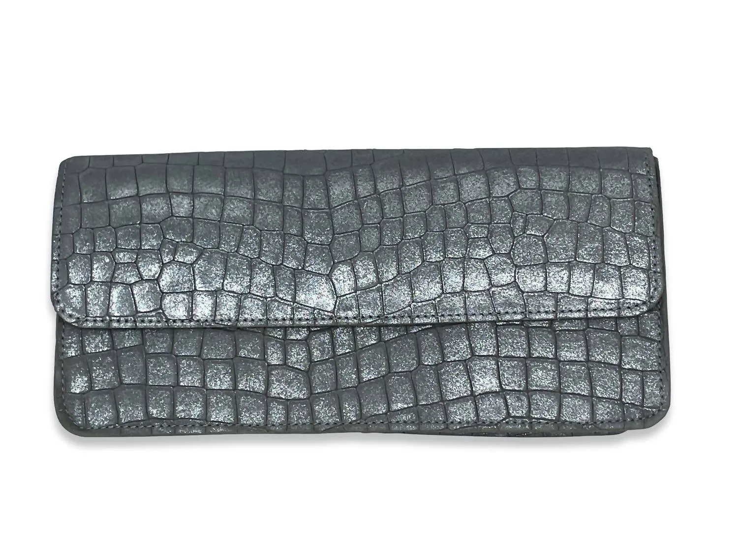 Avril Clutch In Pewter
