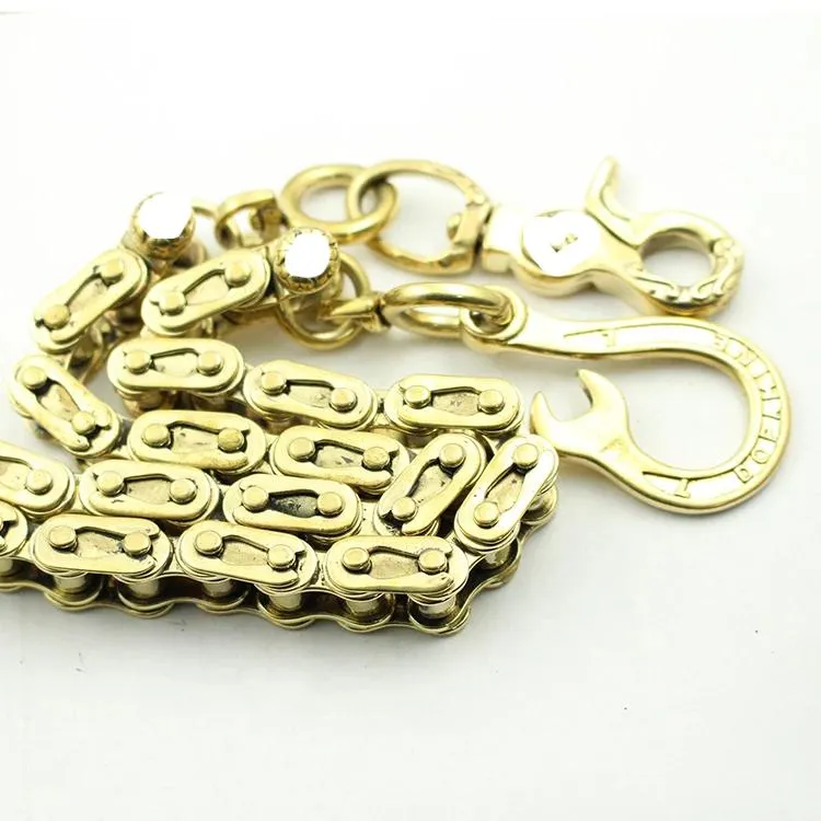 Badass Brass Gold Mens 18 Bike Chain Pants Chain Wallet Chain Motorcycle Wallet Chain for Men